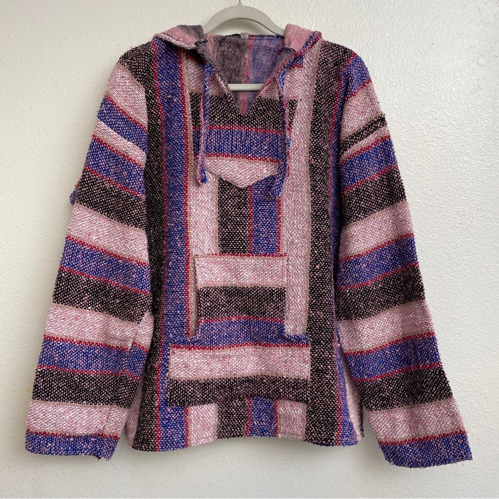 🌻3 for $25 SALE- Mexican Woven Baja Hoodie